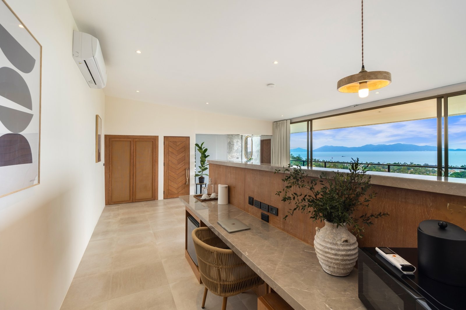 Studio room with kitchenette and view